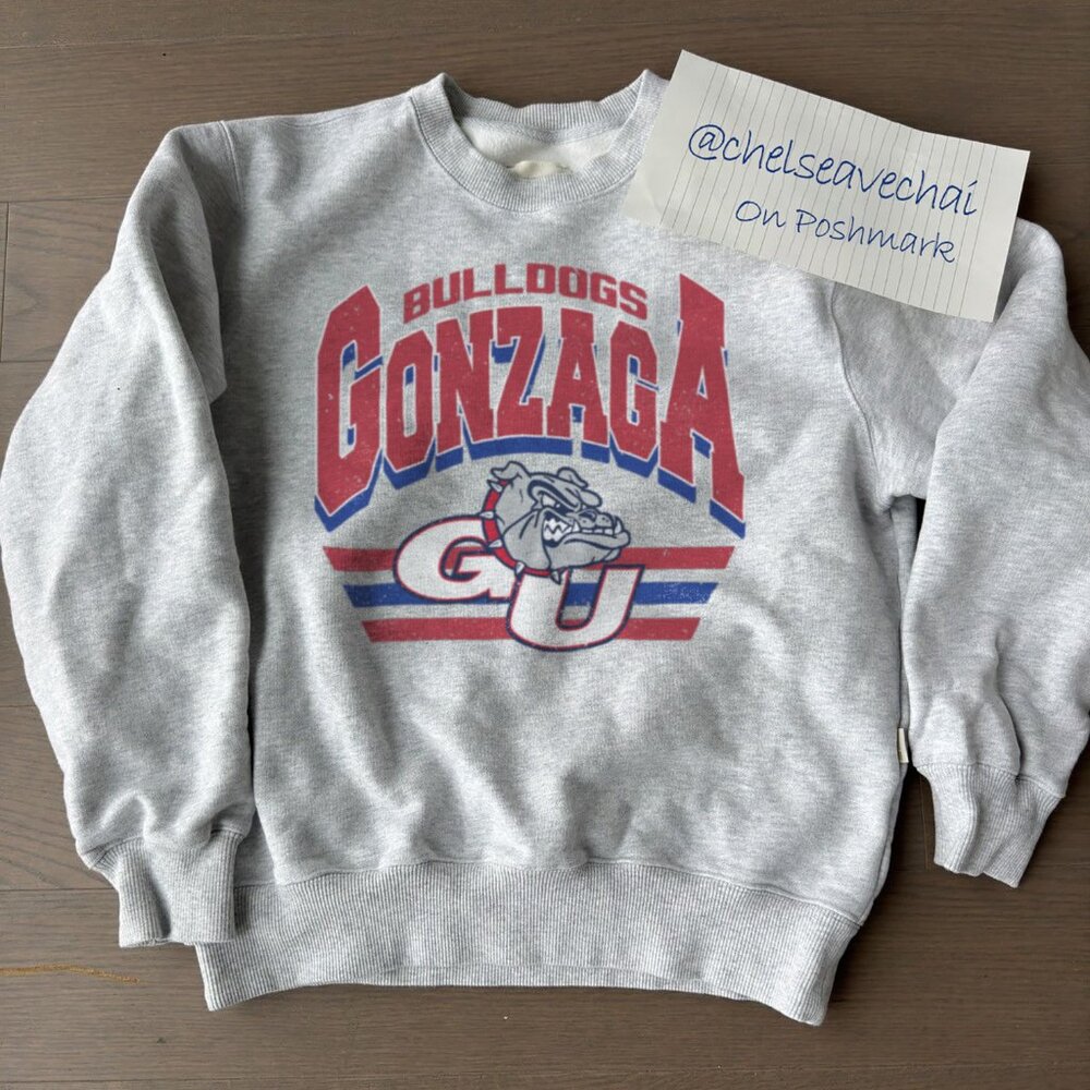 Vintage Gonzaga Bulldogs Sweatshirt, 90s Gonzaga University Shirt For Men Women